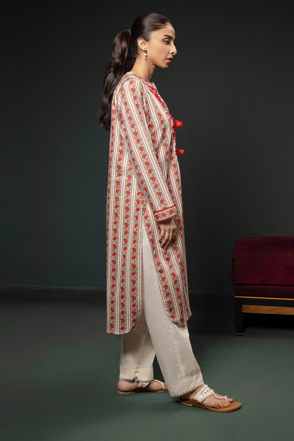 Embroidered Kurta - 2864