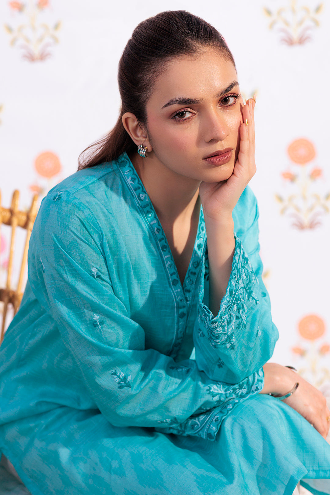 Embroidered Kurta - 2875