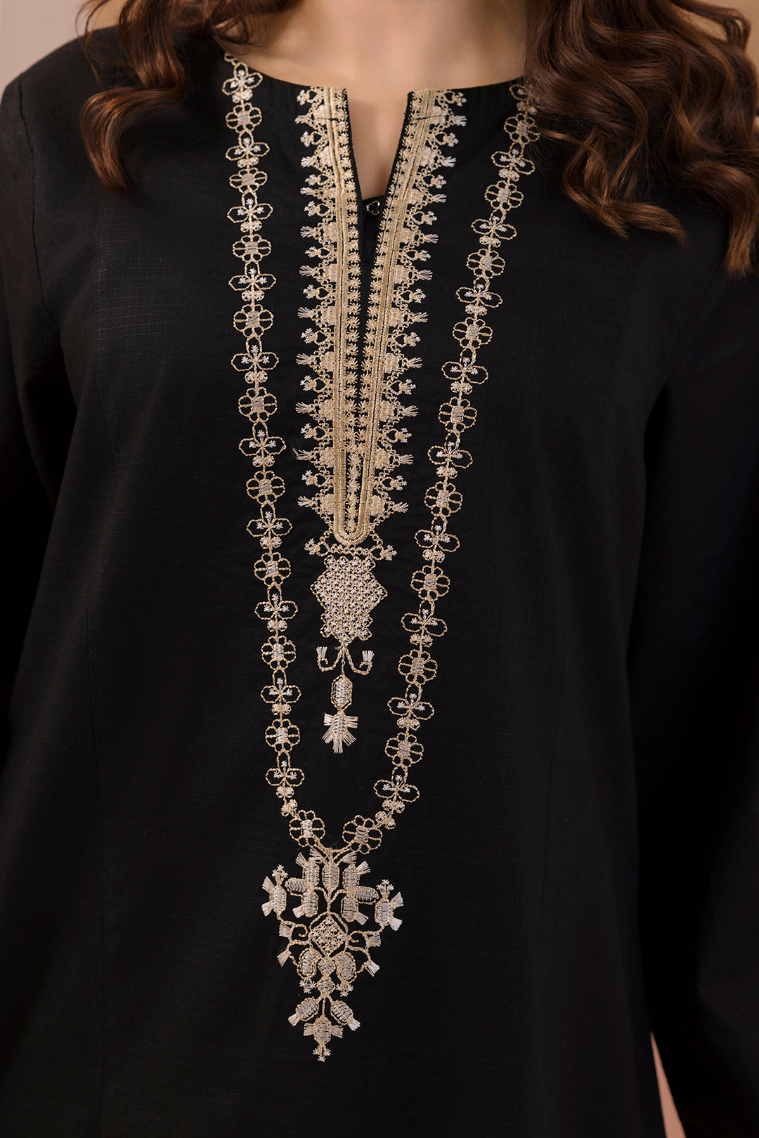 Embroidered Kurta - 3187
