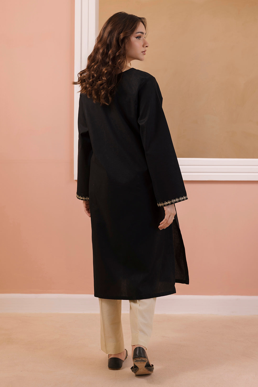 Embroidered Kurta - 3187