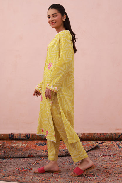 Embroidered Kurta Trouser - 2882