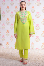Embroidered Kurta Trouser - 2885