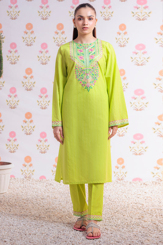 Embroidered Kurta Trouser - 2885