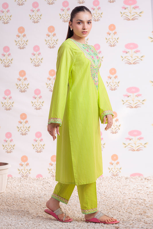 Embroidered Kurta Trouser - 2885