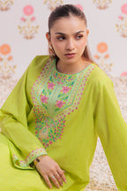 Embroidered Kurta Trouser - 2885