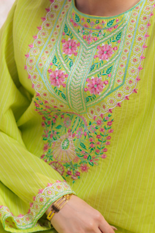 Embroidered Kurta Trouser - 2885