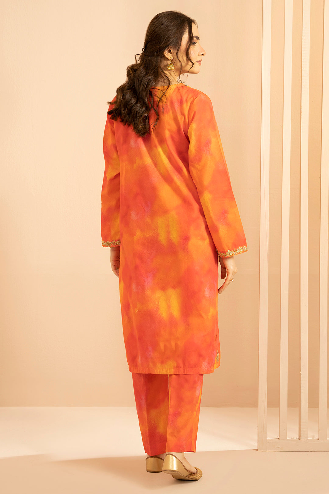 Embroidered Kurta Trouser - 2887