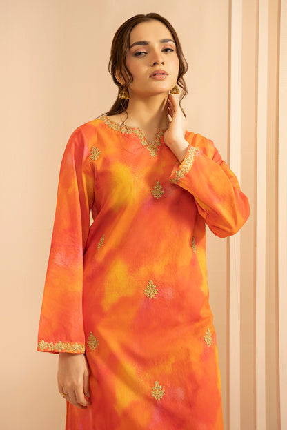 Embroidered Kurta Trouser - 2887