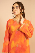 Embroidered Kurta Trouser - 2887