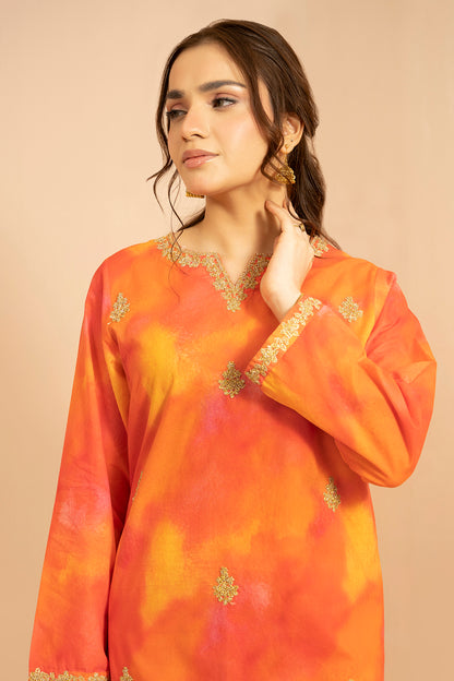 Embroidered Kurta Trouser - 2887