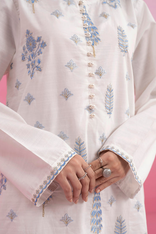 Embroidered Kurta Dupatta - 3211