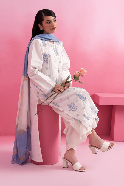 Embroidered Kurta Dupatta - 3211
