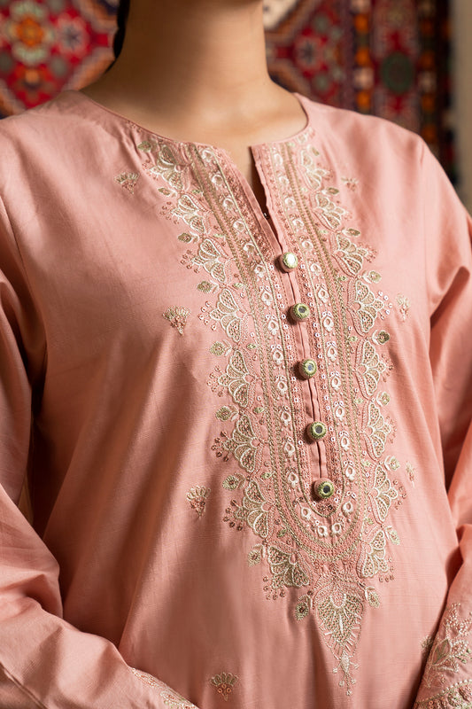 Embroidered Kurta Trouser - 3214