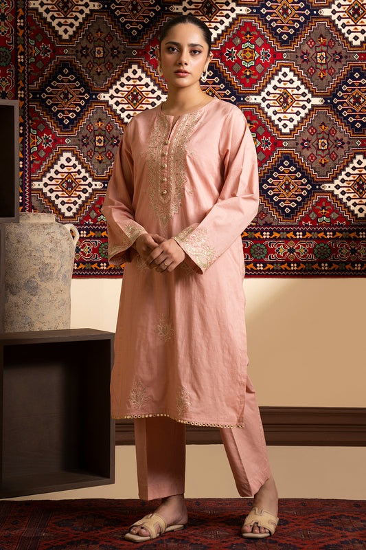 Embroidered Kurta Trouser - 3214