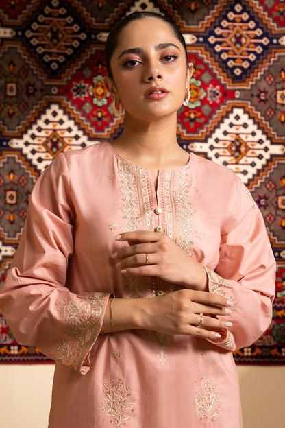 Embroidered Kurta Trouser - 3214