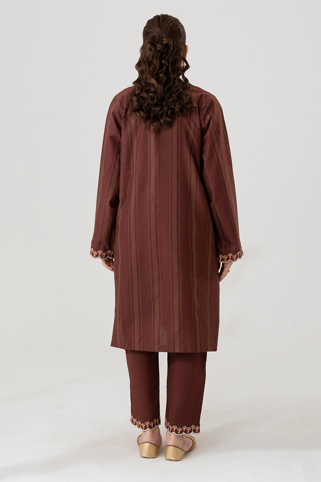 Embroidered Kurta Trouser - 3215