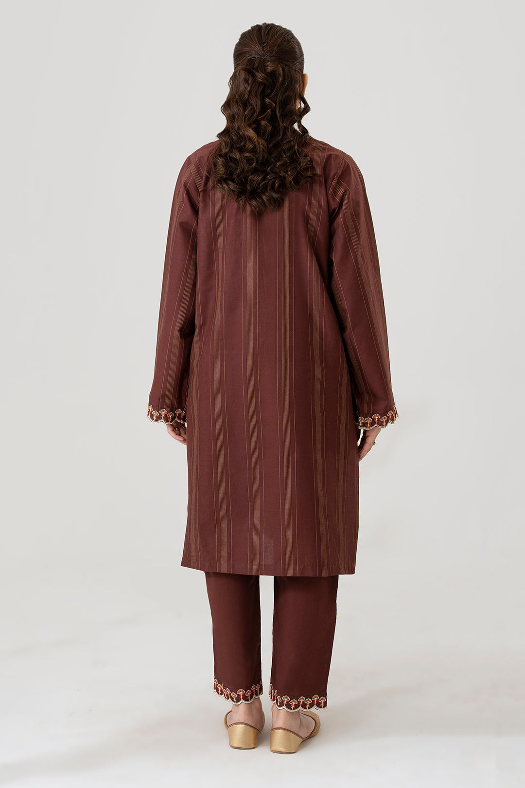 Embroidered Kurta Trouser - 3215
