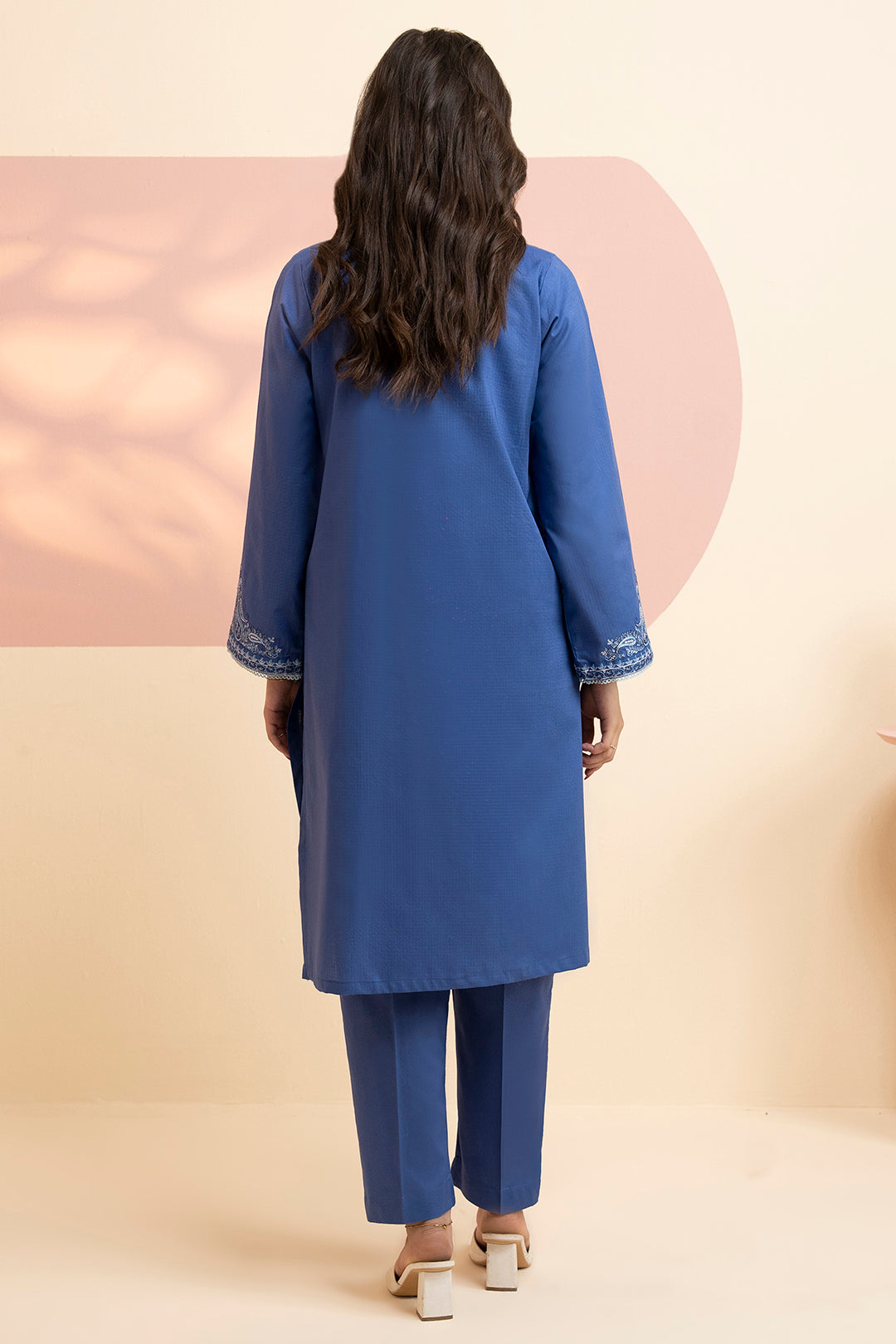 Embroidered Kurta Trouser - 3216