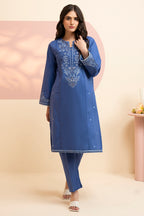 Embroidered Kurta Trouser - 3216