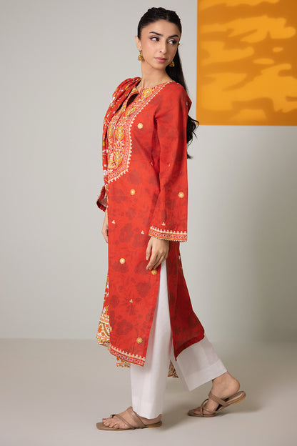 Embroidered Kurta Dupatta - 3241