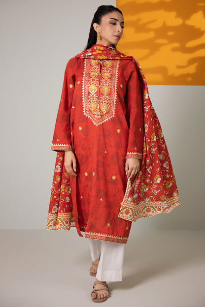 Embroidered Kurta Dupatta - 3241