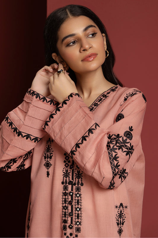 Embroidered Kurta Trouser - 3318