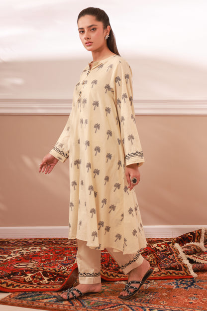 Embroidered Kurta Trouser - 3321