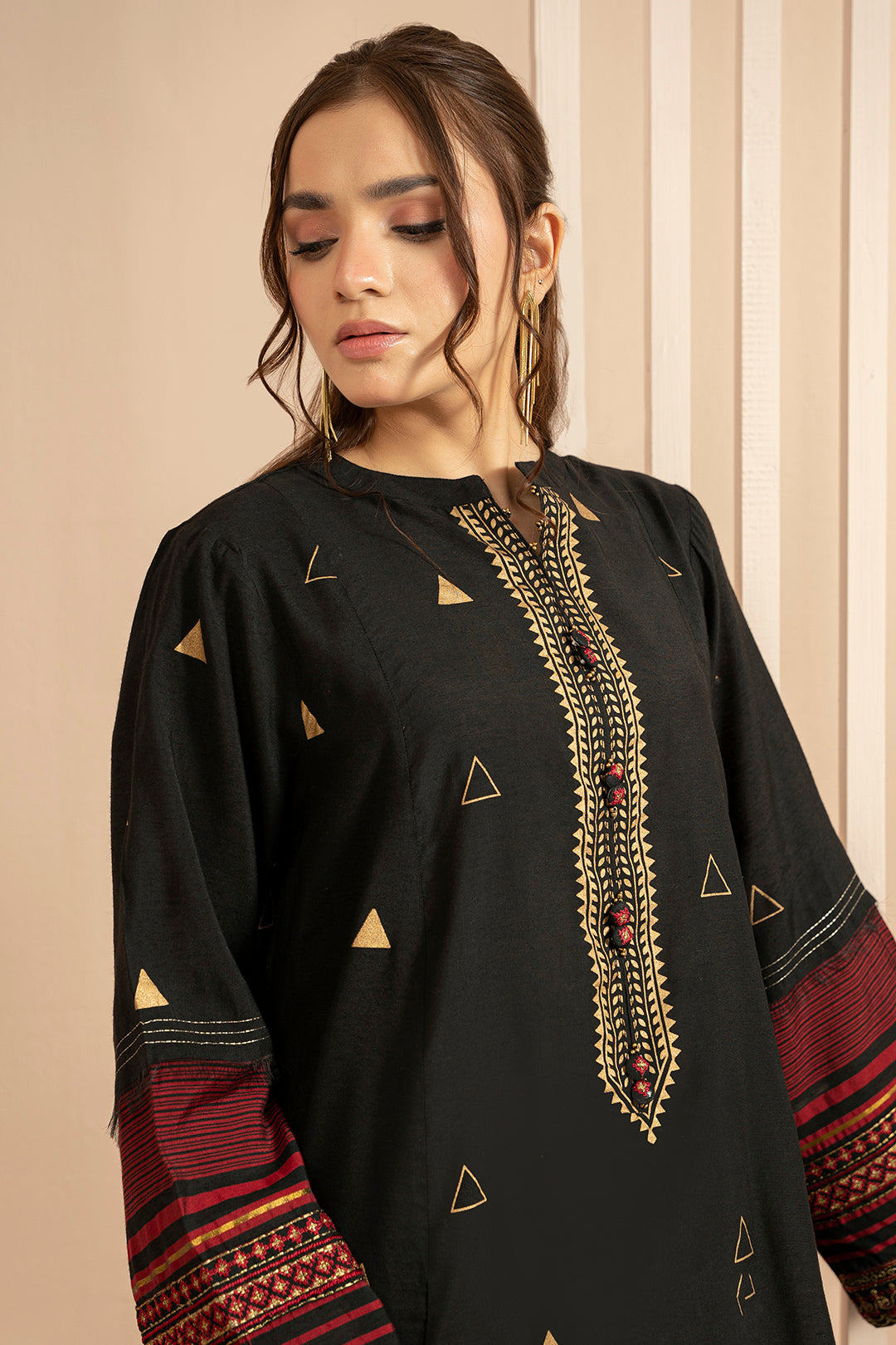 Embroidered Kurta Trouser - 3324