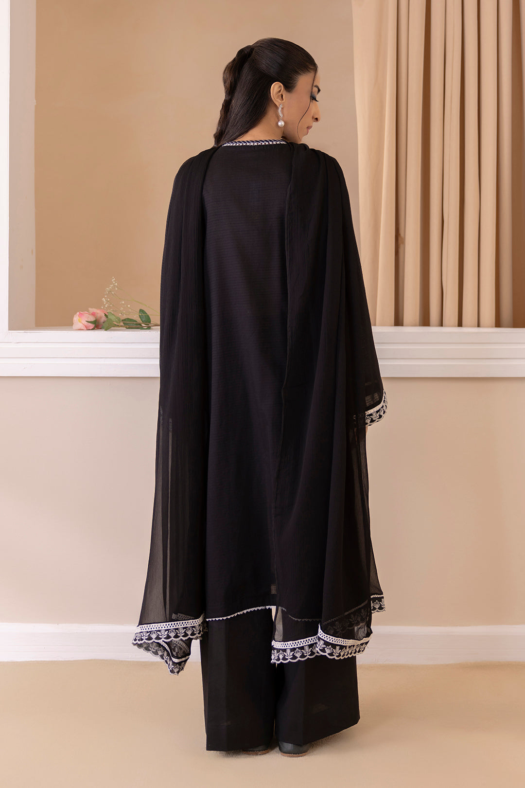 Embroidered Kurta Dupatta - 3326
