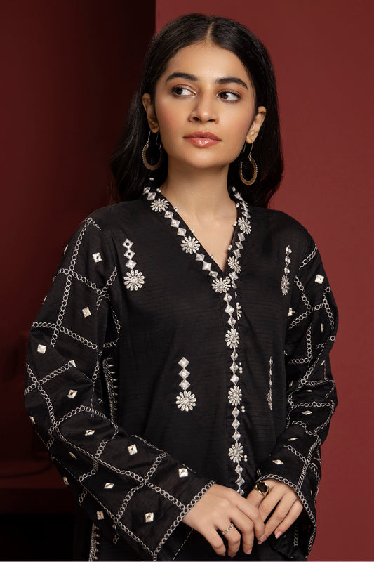 Embroidered Kurta Trouser - 3328