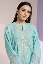 Embroidered Kurta Trouser - 3329
