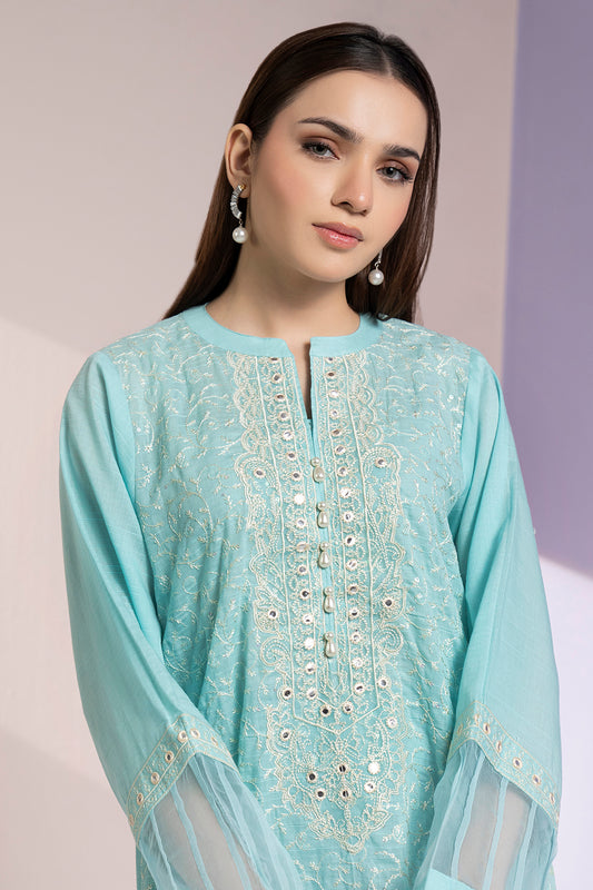 Embroidered Kurta Trouser - 3329