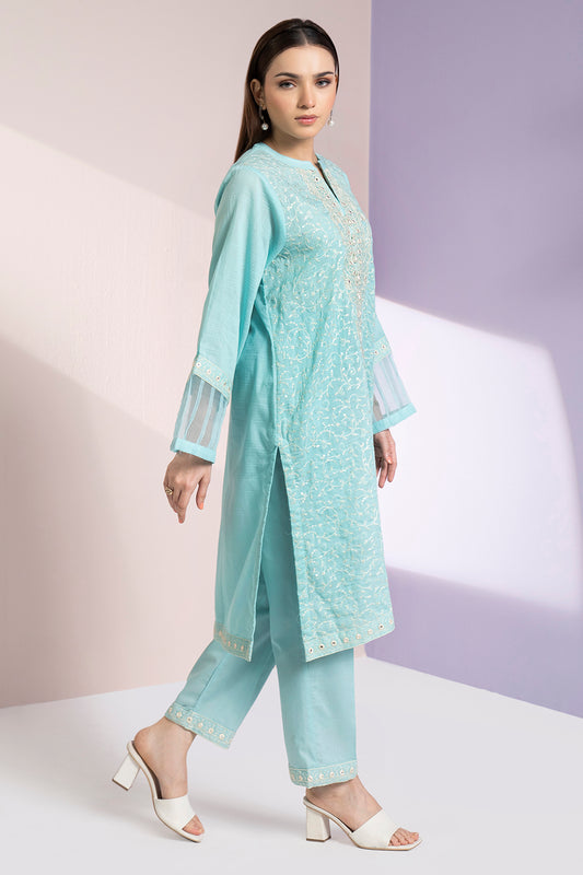 Embroidered Kurta Trouser - 3329