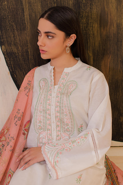 Embroidered Kurta Dupatta - 3330