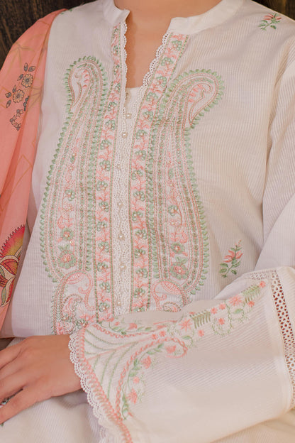 Embroidered Kurta Dupatta - 3330