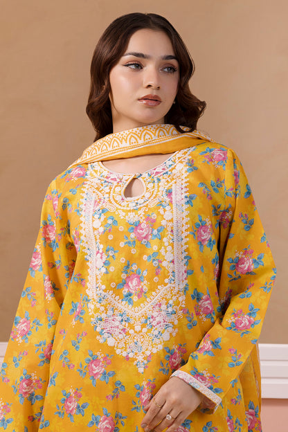 Embroidered Kurta Dupatta Trouser - 2807