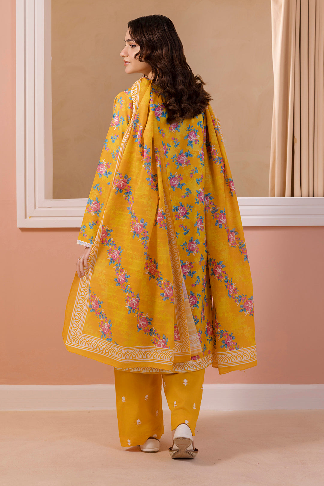 Embroidered Kurta Dupatta Trouser - 2807