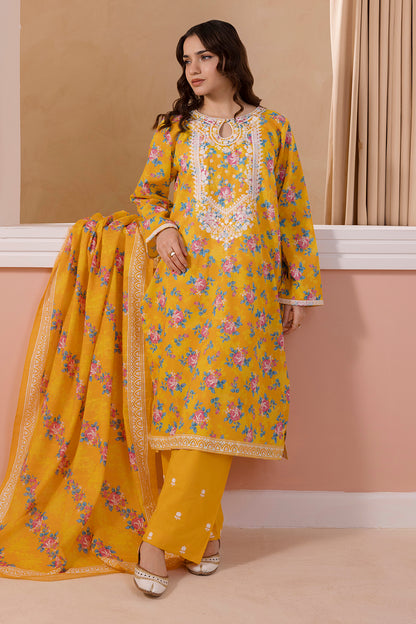 Embroidered Kurta Dupatta Trouser - 2807