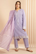 Embroidered Kurta Dupatta Trouser - 2833