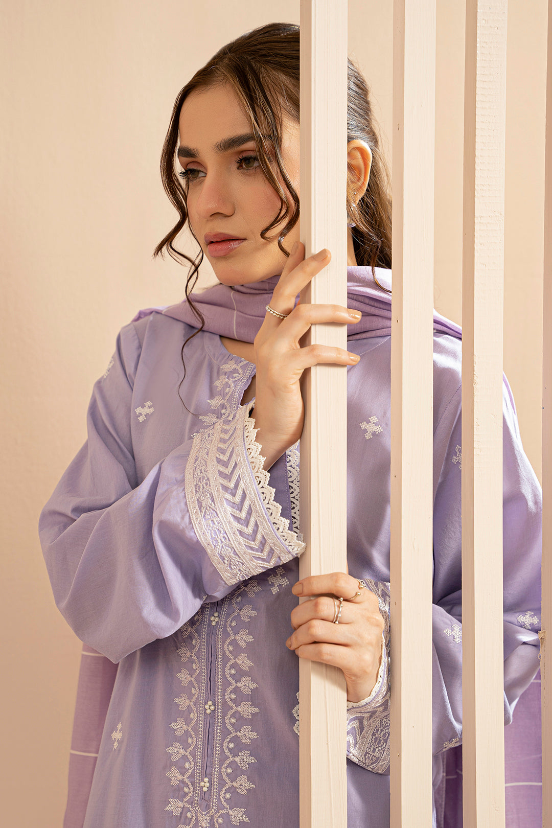Embroidered Kurta Dupatta Trouser - 2833