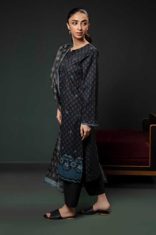 Embroidered Kurta Dupatta Trouser - 2835