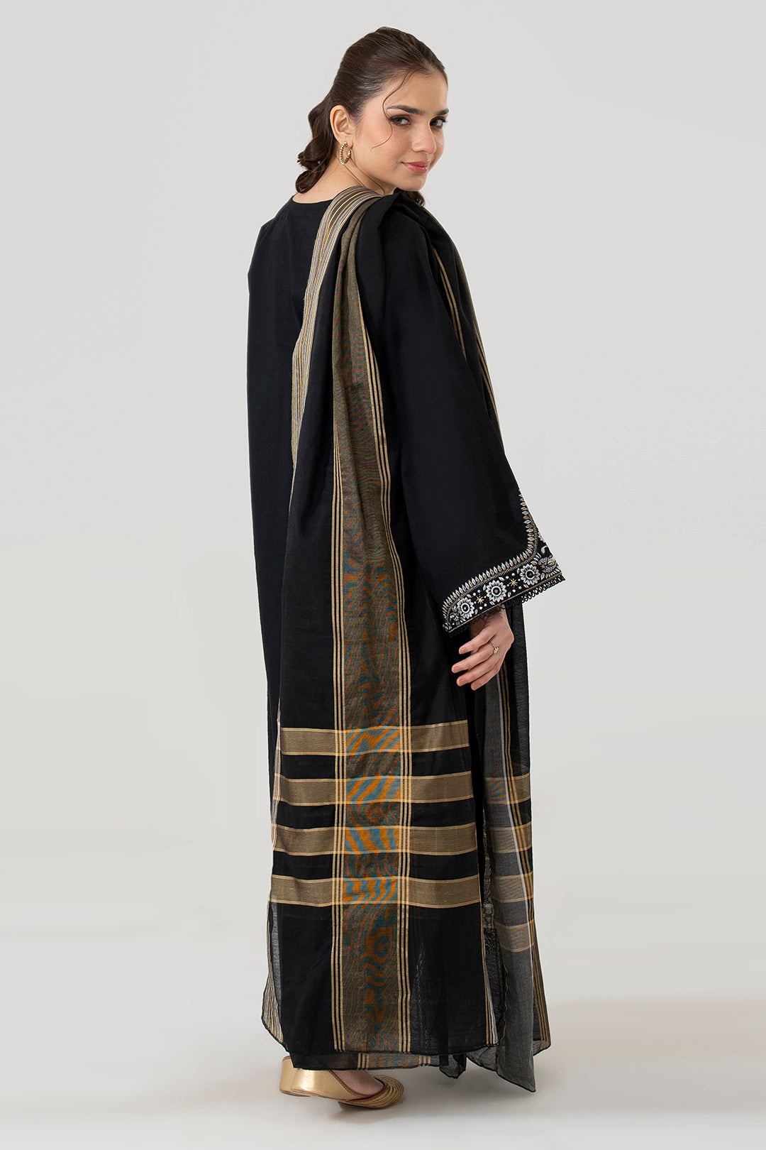 Embroidered Kurta Dupatta Trouser - 3229