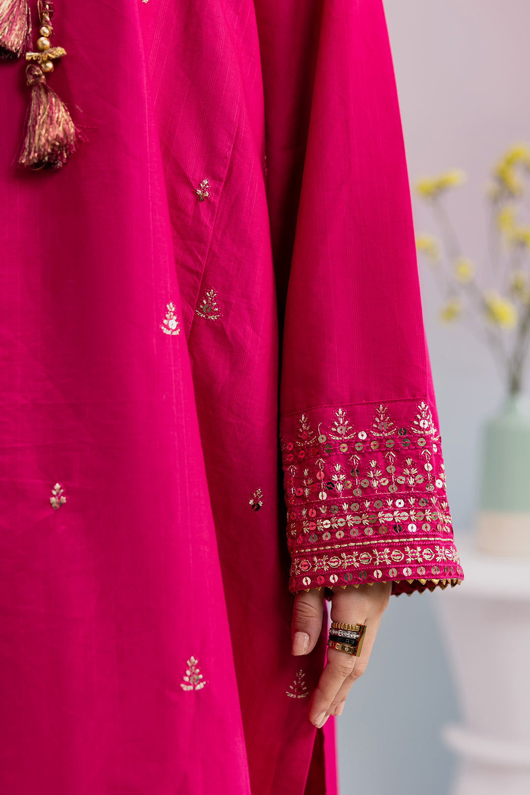 Embroidered Kurta Dupatta Trouser - 3230