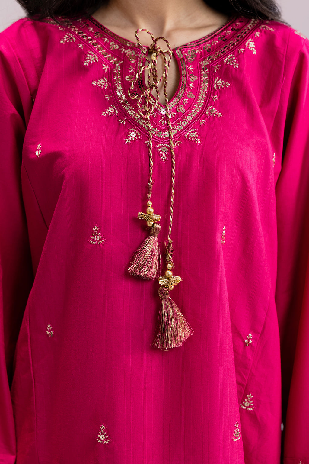 Embroidered Kurta Dupatta Trouser - 3230