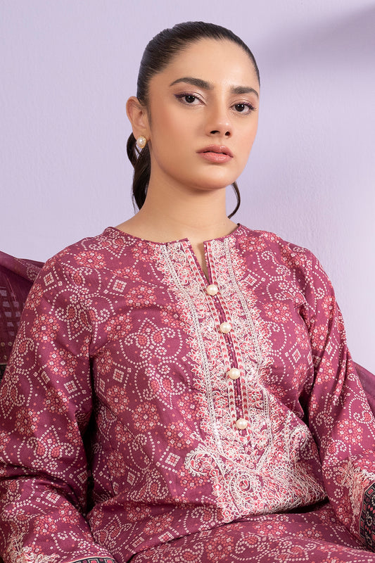 Embroidered Kurta Dupatta Trouser - 3286
