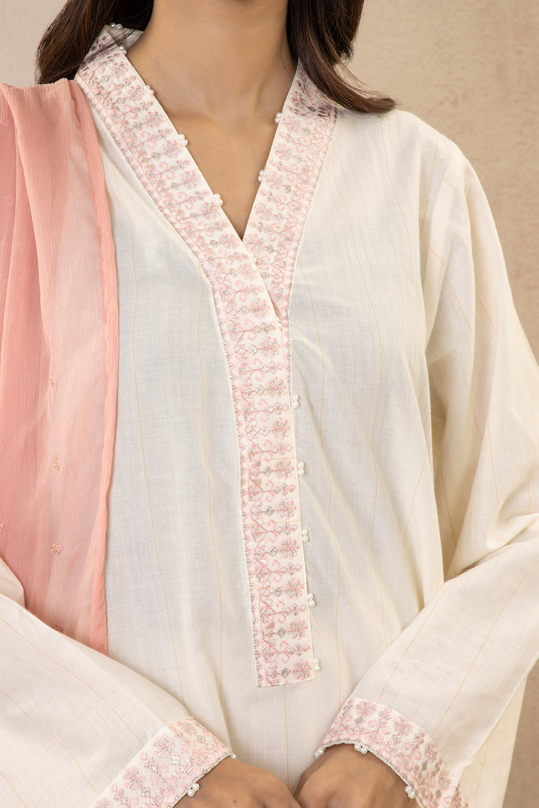 Embroidered Kurta Dupatta Trouser - 3333
