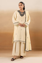 Embroidered Kurta Dupatta Trouser - 3334