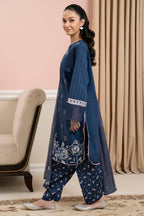 Embroidered Kurta Dupatta Trouser - 3335