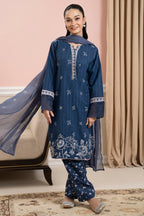 Embroidered Kurta Dupatta Trouser - 3335
