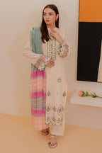 Embroidered Kurta Dupatta Trouser - 3336